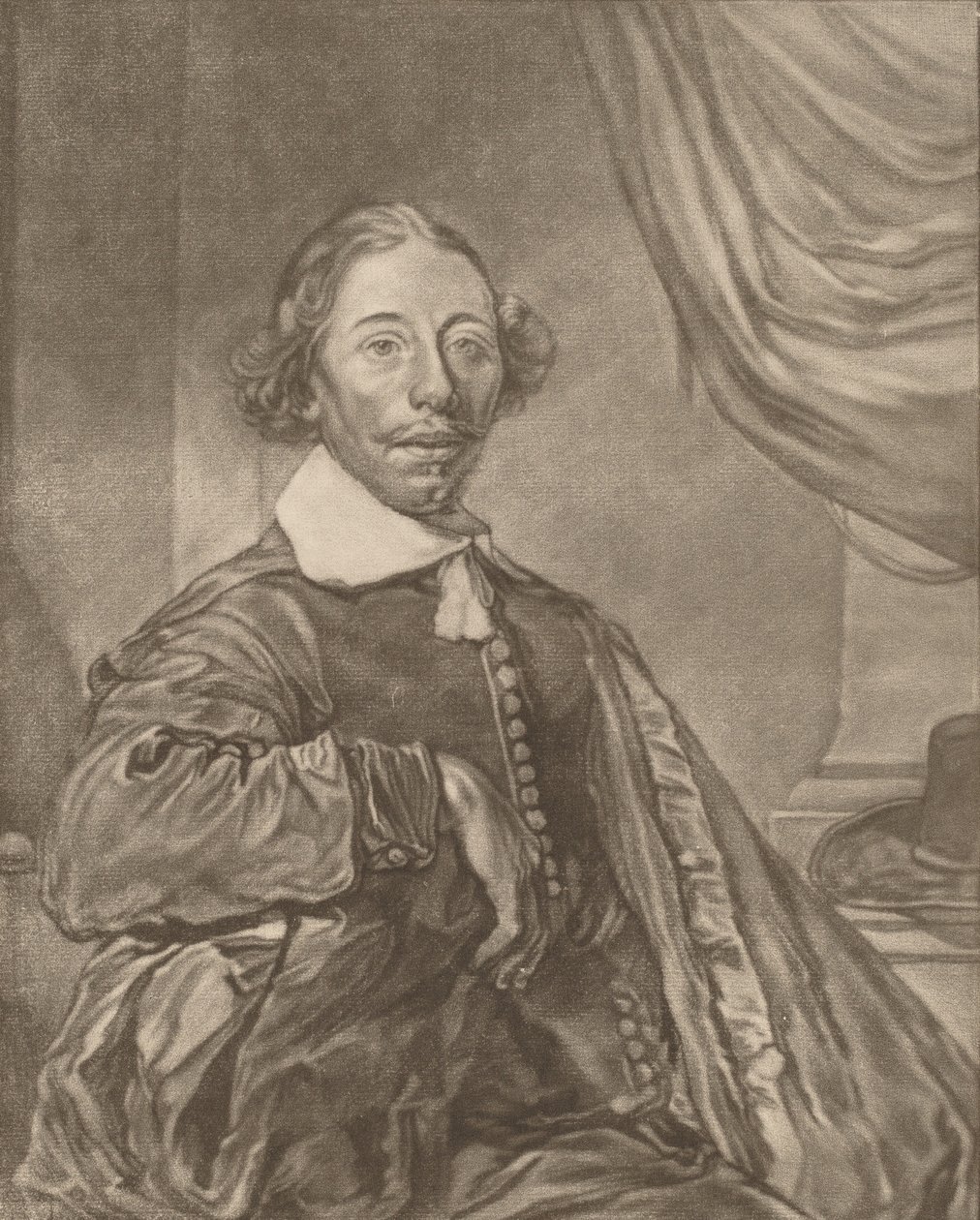 Porträt eines sitzenden Mannes von Johannes Kornlein