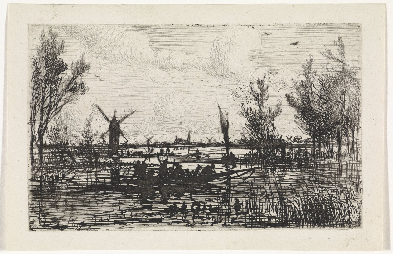 Holländische Landschaft von Johannes Tavenraat