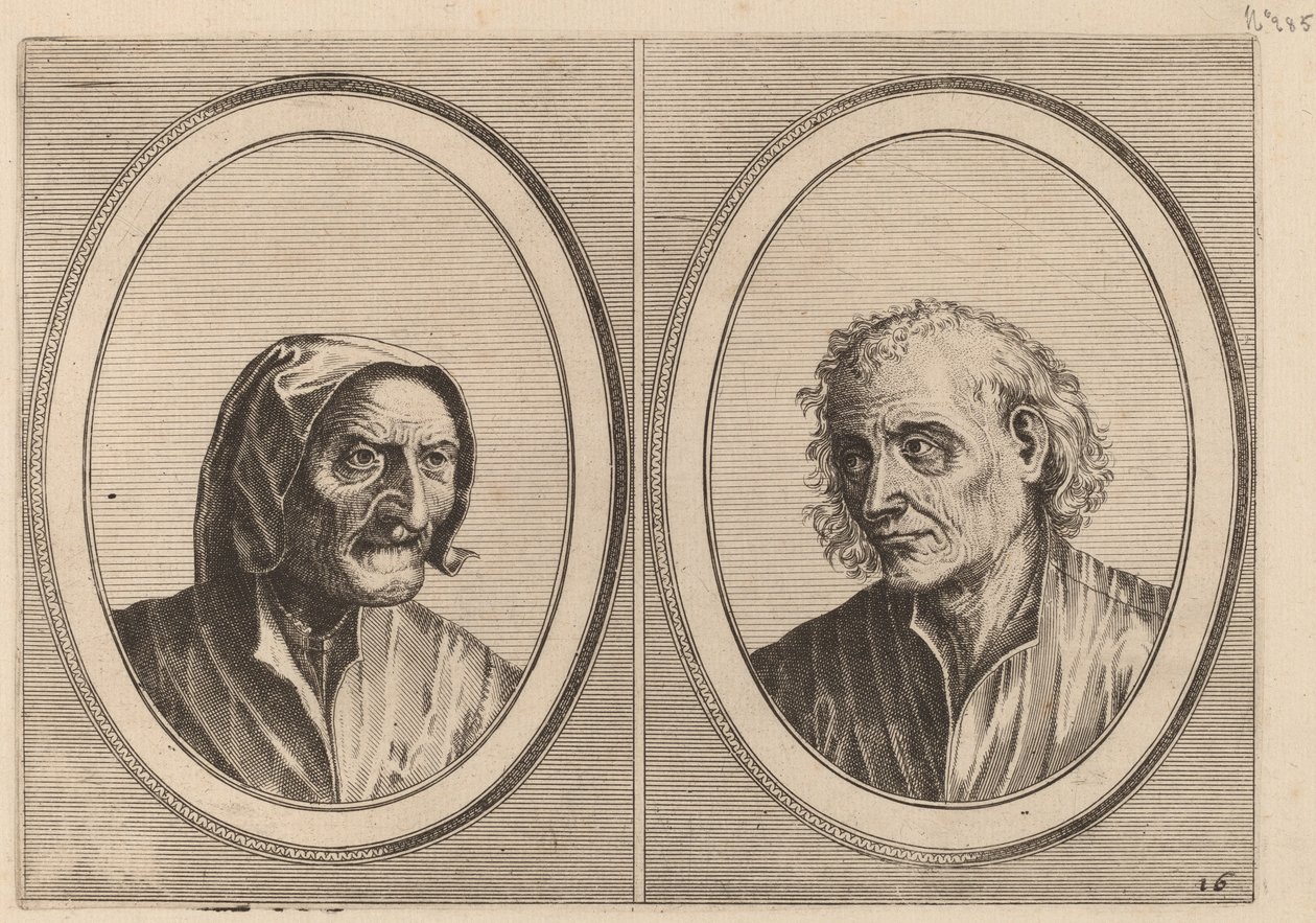 "Foockel Frons-muyl" und "Pietje Hard-loop" von Johannes and Lucas van Doetechum after Pieter Bruegel the Elder