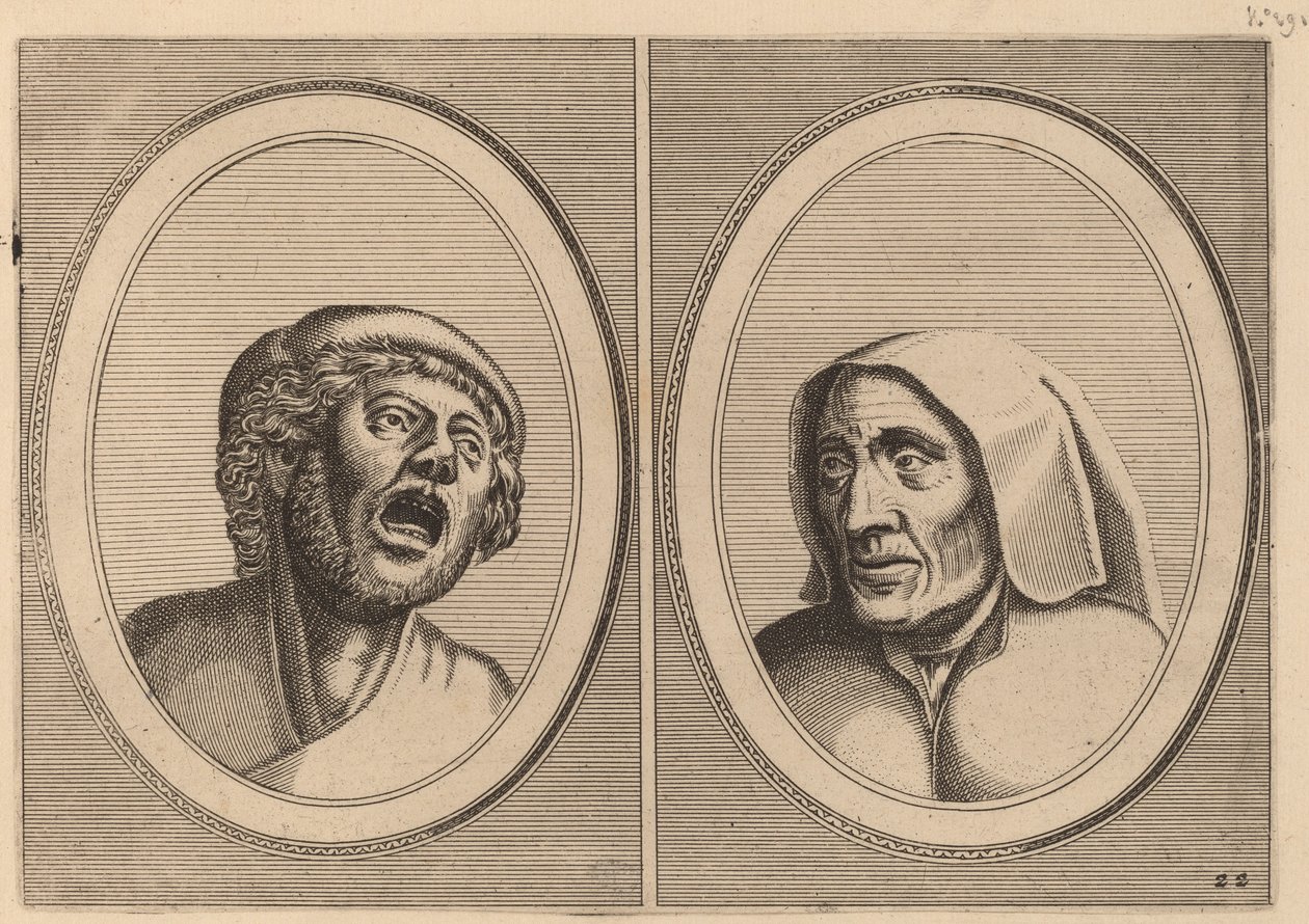 "Hansje Singh im Feld" und "Blaeuwe Aecht" von Johannes and Lucas van Doetechum after Pieter Bruegel the Elder