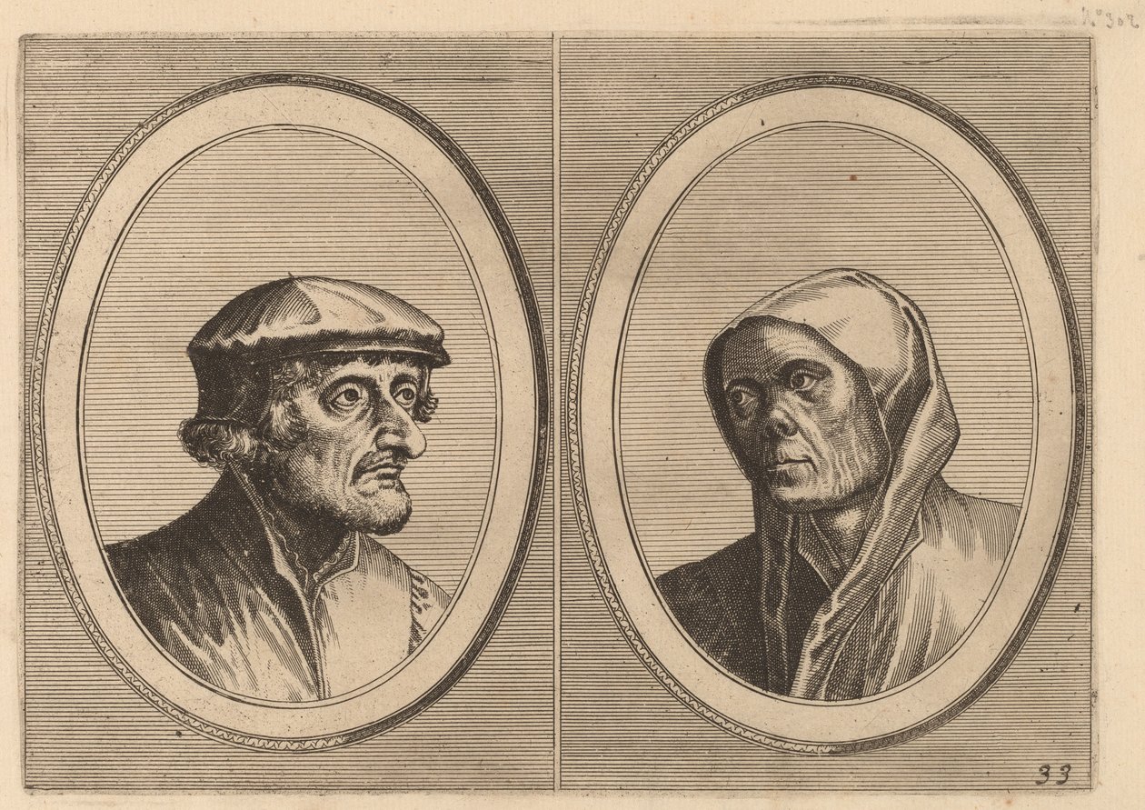"Voorsichtighe Krijn" und "Broentje Spaer-pots" von Johannes and Lucas van Doetechum after Pieter Bruegel the Elder