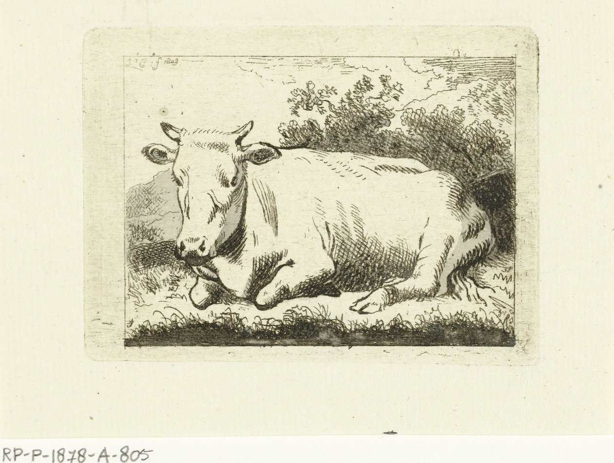 Liegende Kuh von Johannes van Cuylenburgh