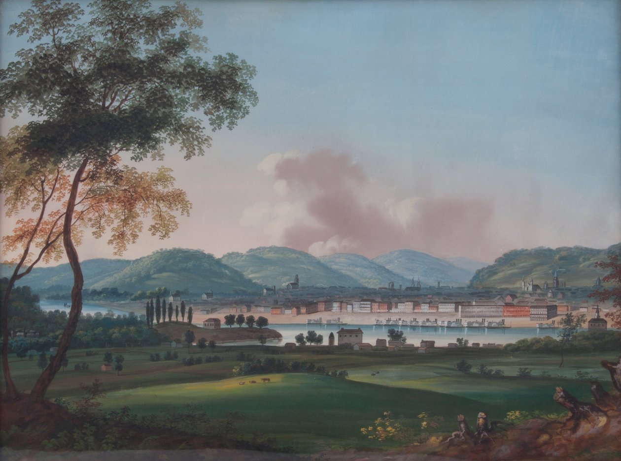 Cincinnati von hinter Newport Barracks von John Caspar Wild