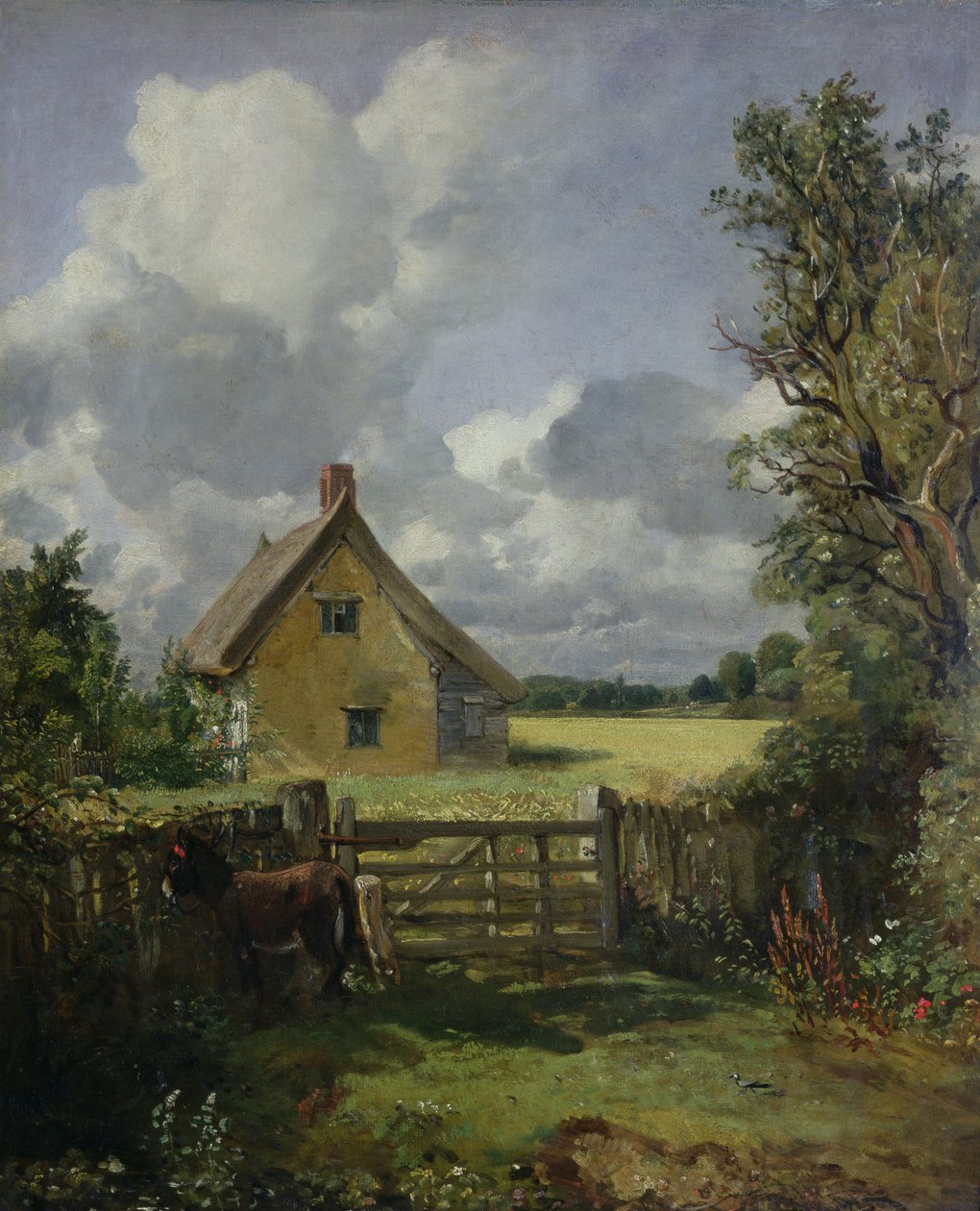 Hütte in einem Kornfeld, 1833 von John Constable