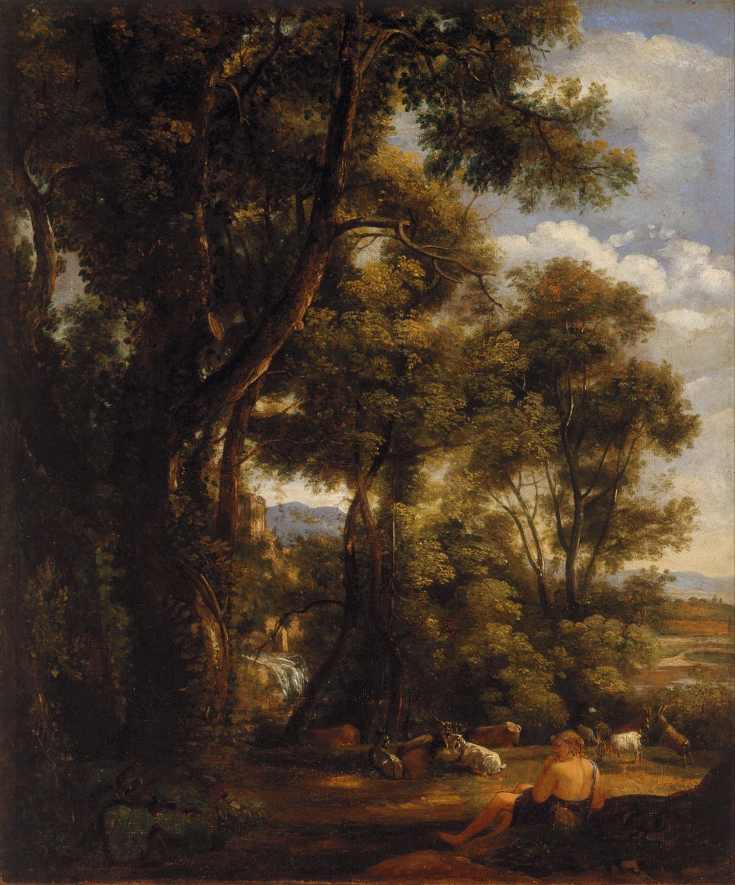 Landschaft mit Ziegenhirte und Ziegen von John Constable