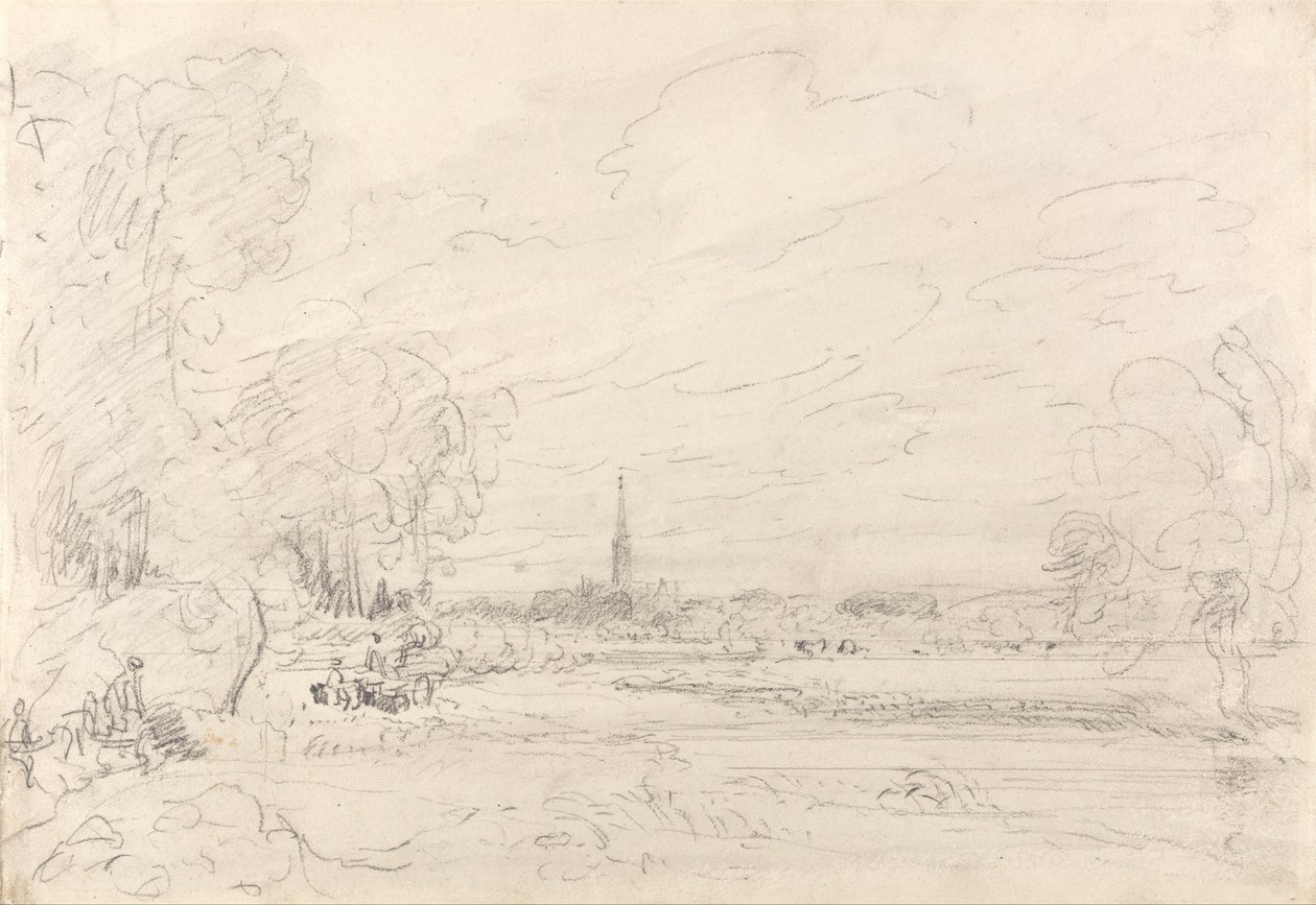 Kathedrale von Salisbury von den Wiesen aus von John Constable