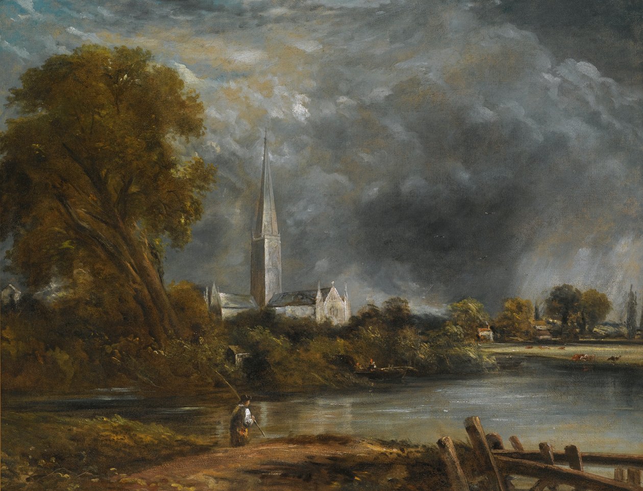 Kathedrale von Salisbury von den Wiesen aus von John Constable