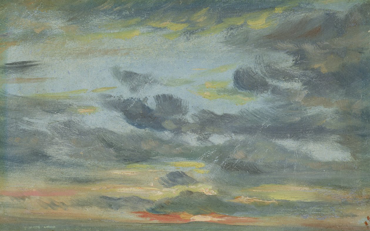 Himmelsstudie, Sonnenuntergang, 1821-22 von John Constable