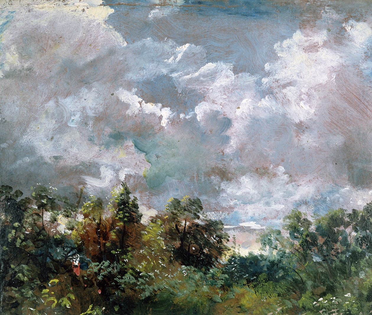 Studie von Himmel und Bäumen von John Constable