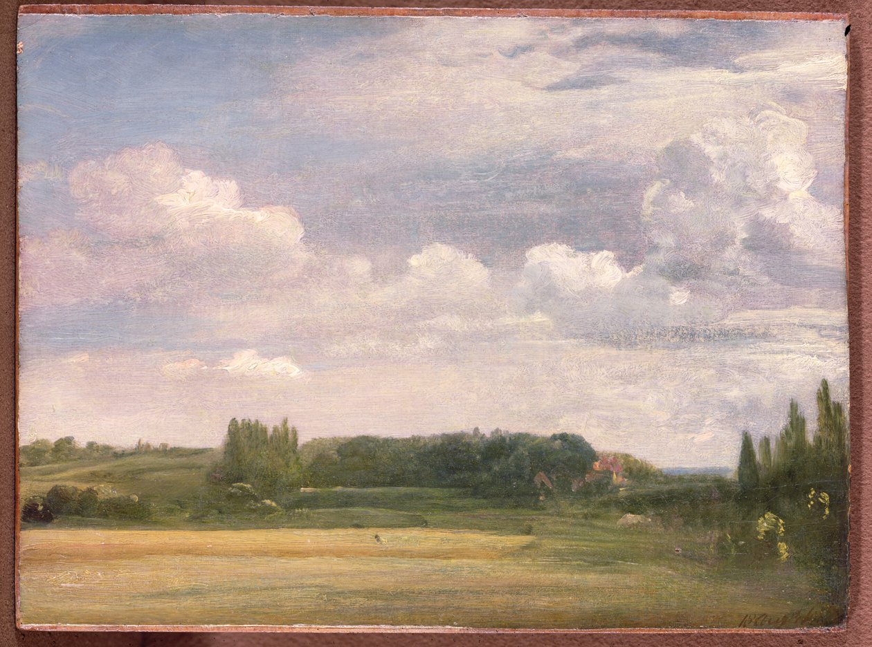 Blick auf das Pfarrhaus, East Bergholt, 1813 von John Constable