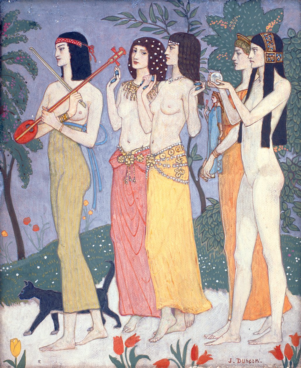 Die Dienerinnen der Königin von Saba von John Duncan