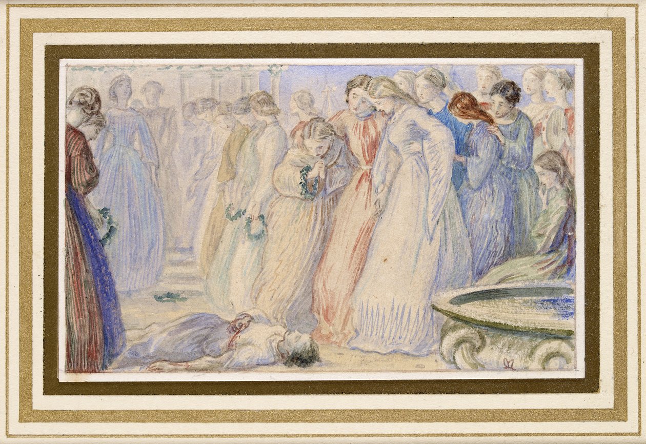Iphis und Anaxarete von John Everett Millais