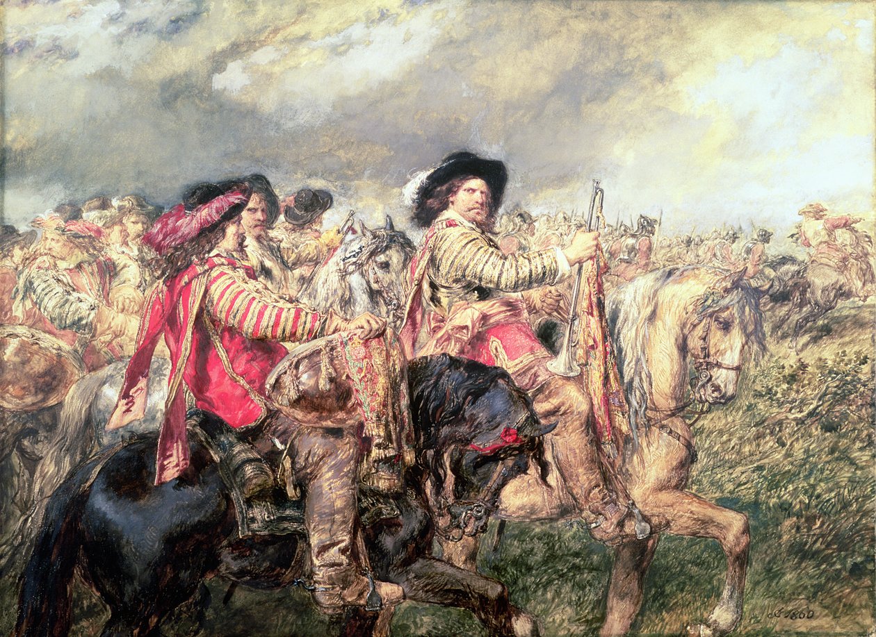 Nach der Schlacht von Naseby im Jahr 1645, 1860 von John Gilbert