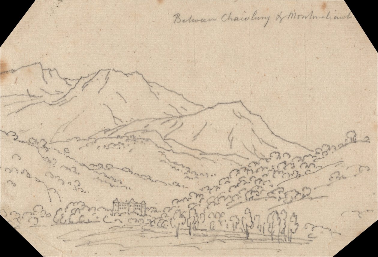 Zwischen Chambéry und Montmélian von John Robert Cozens
