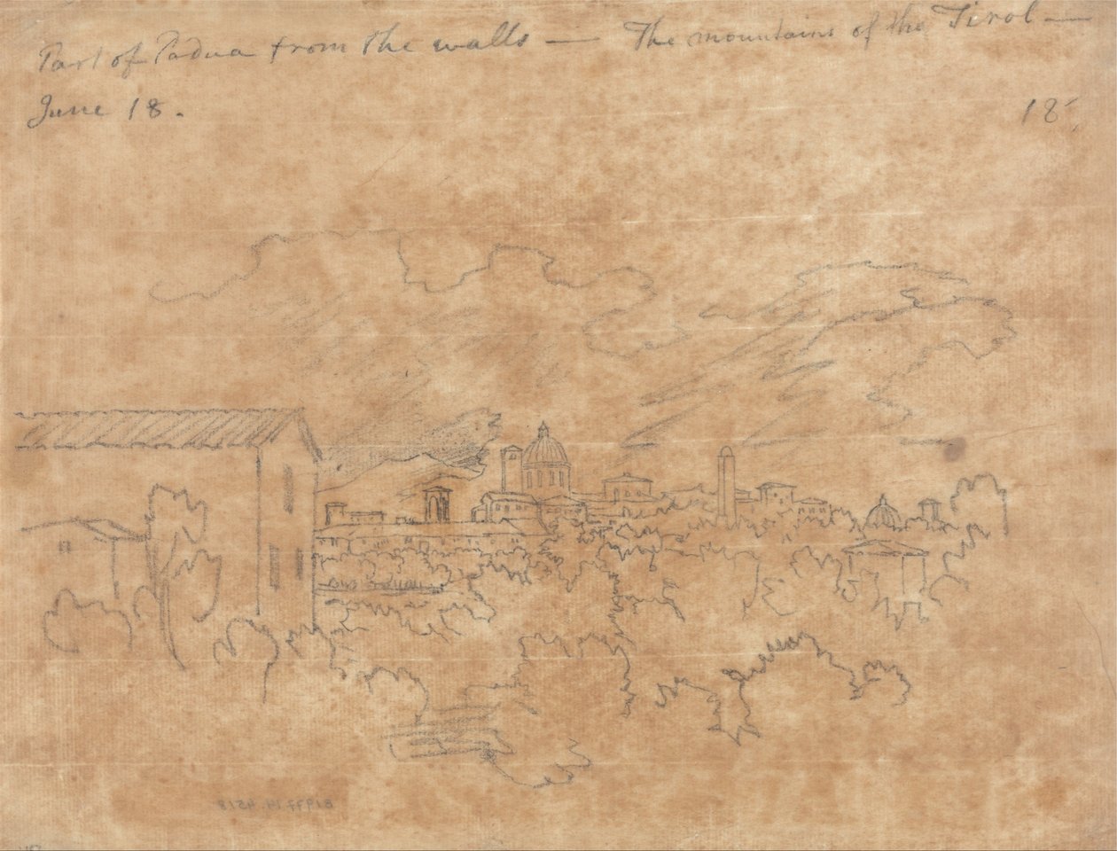 Teil von Padua von den Mauern aus von John Robert Cozens