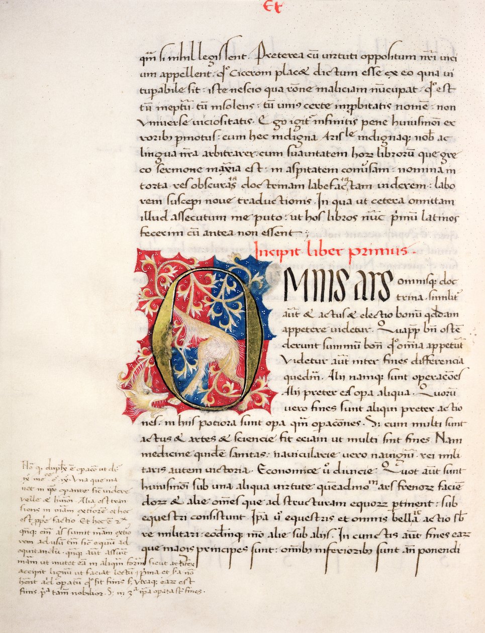 Ms.228, f.4v: Seite aus Aristoteles