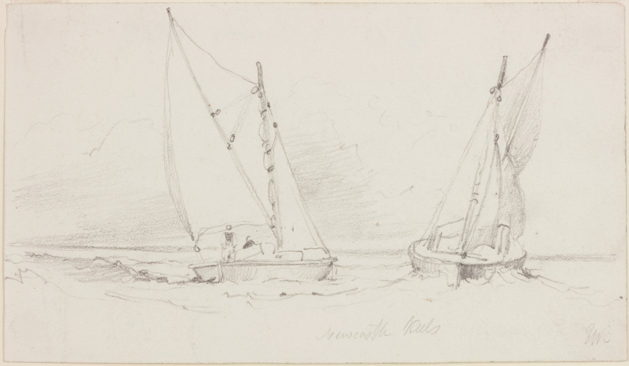 Zwei Newcastle-Kähne von John Wilson Carmichael