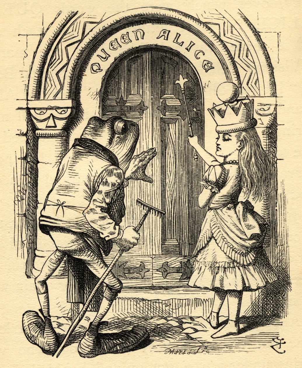 Alice und der Frosch, Illustration aus 