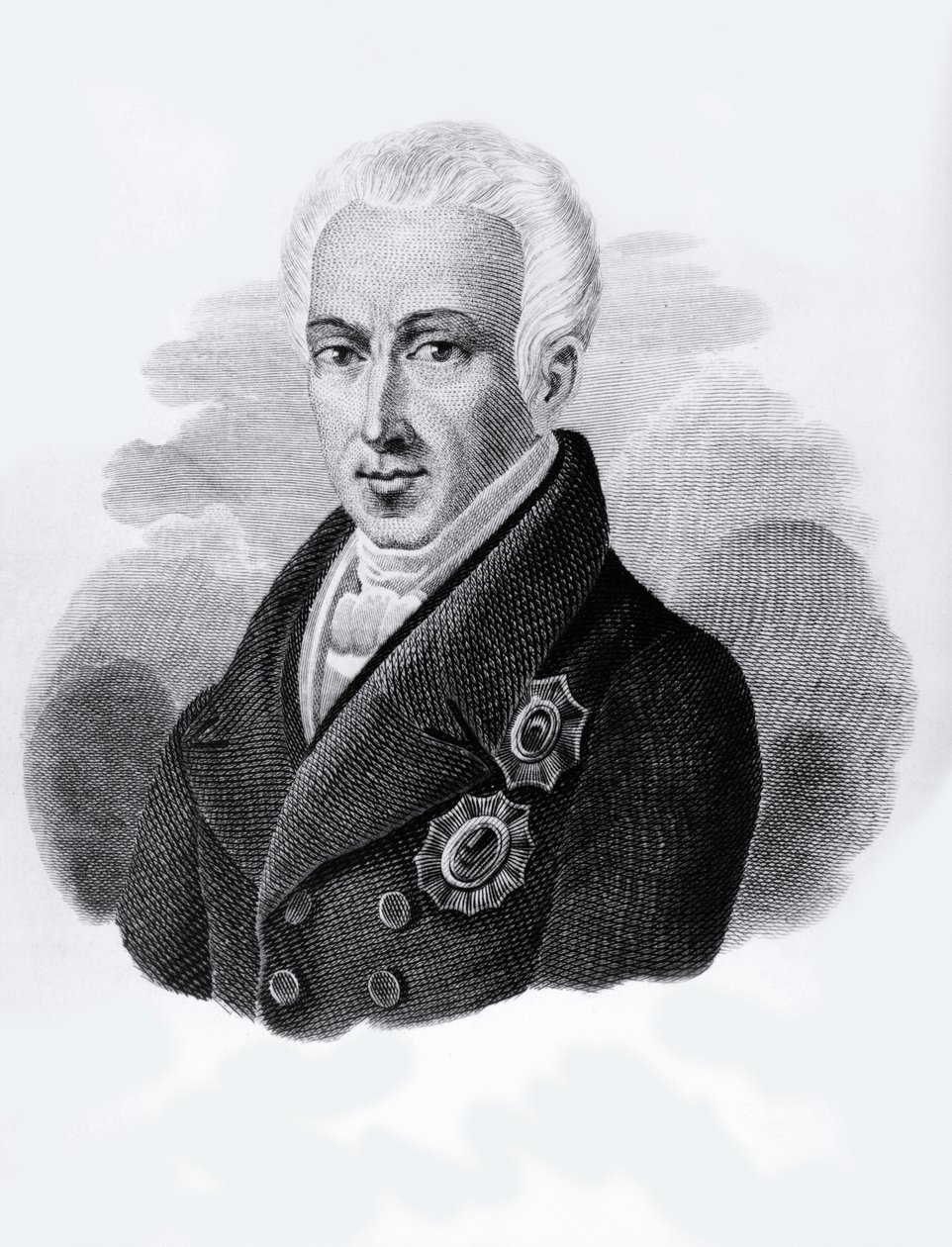 Porträt von Graf Ioannis Antonios Kapodistrias (1776-1831), Präsident der Griechischen Republik von 1828 bis 1831, Gravur von Walter Charles Mills