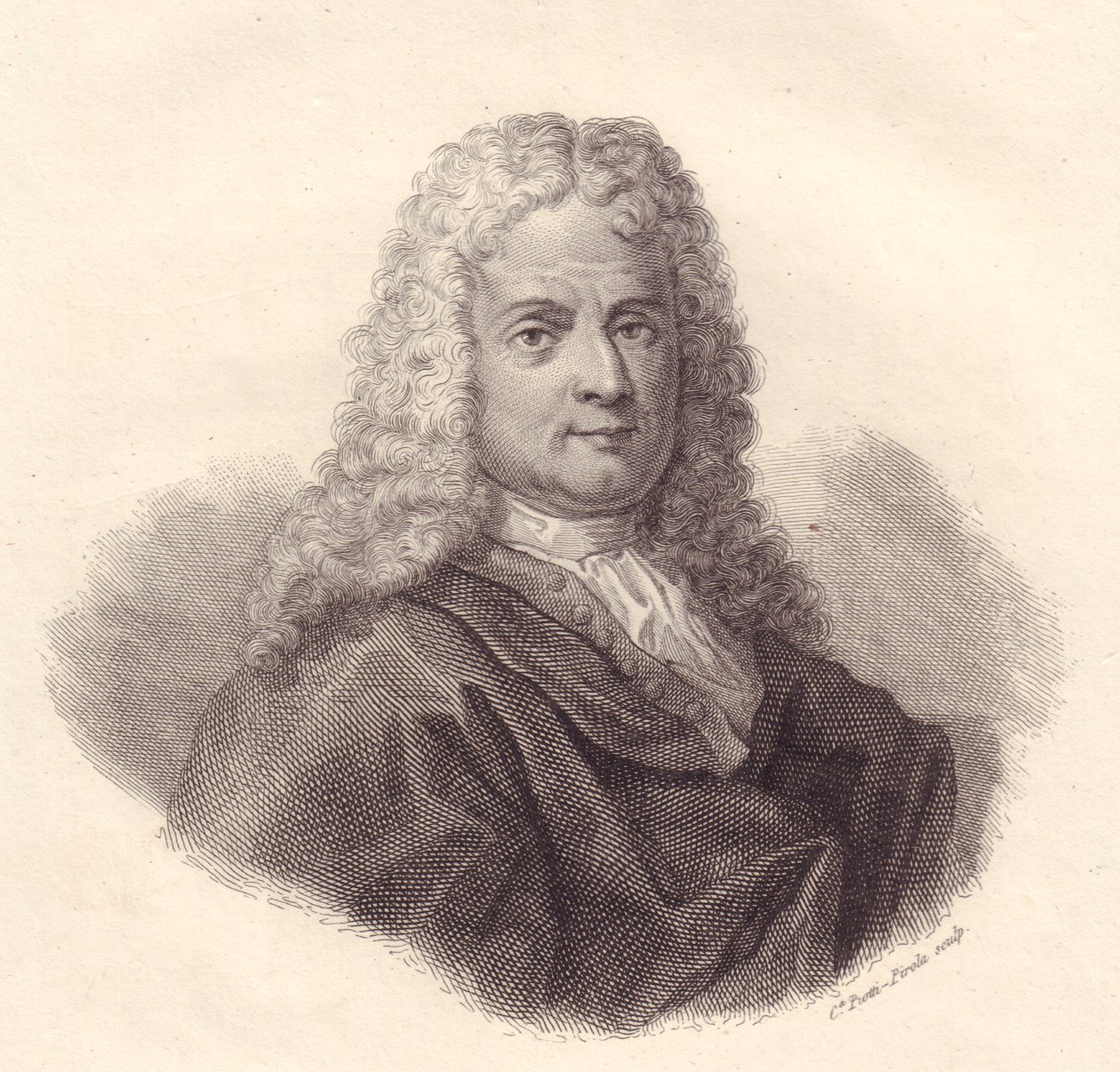 Porträt des italienischen Mathematikers Jacopo Riccati (1676-1754), Kupferstich von Caterina Piotti-Pirola von Walter Charles Mills