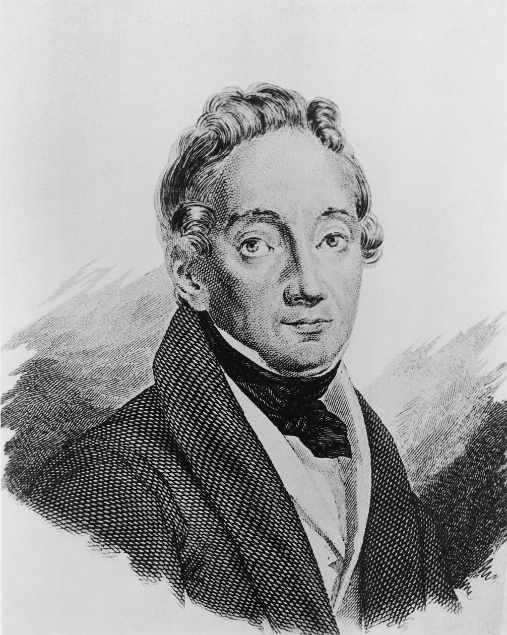 Porträt von Pietro Colletta (1775-1831), italienischer General und Historiker, Gravur von Walter Charles Mills