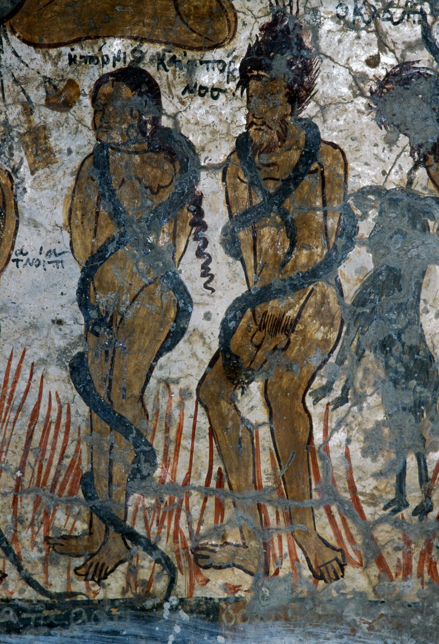 Bestrafung der Verdammten (Detail) von Walter Charles Mills