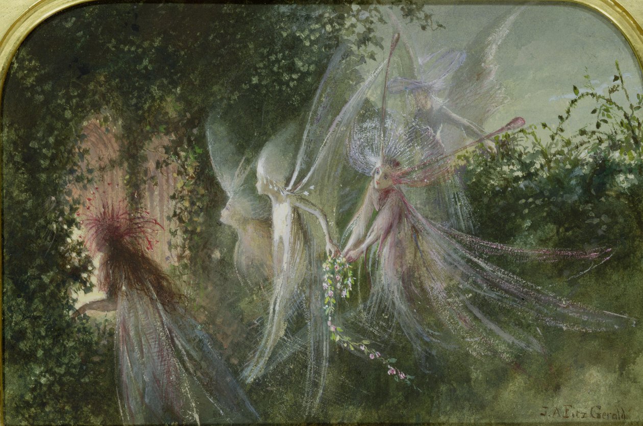 Feen am Fenster, ca. 1864 von John Anster Fitzgerald