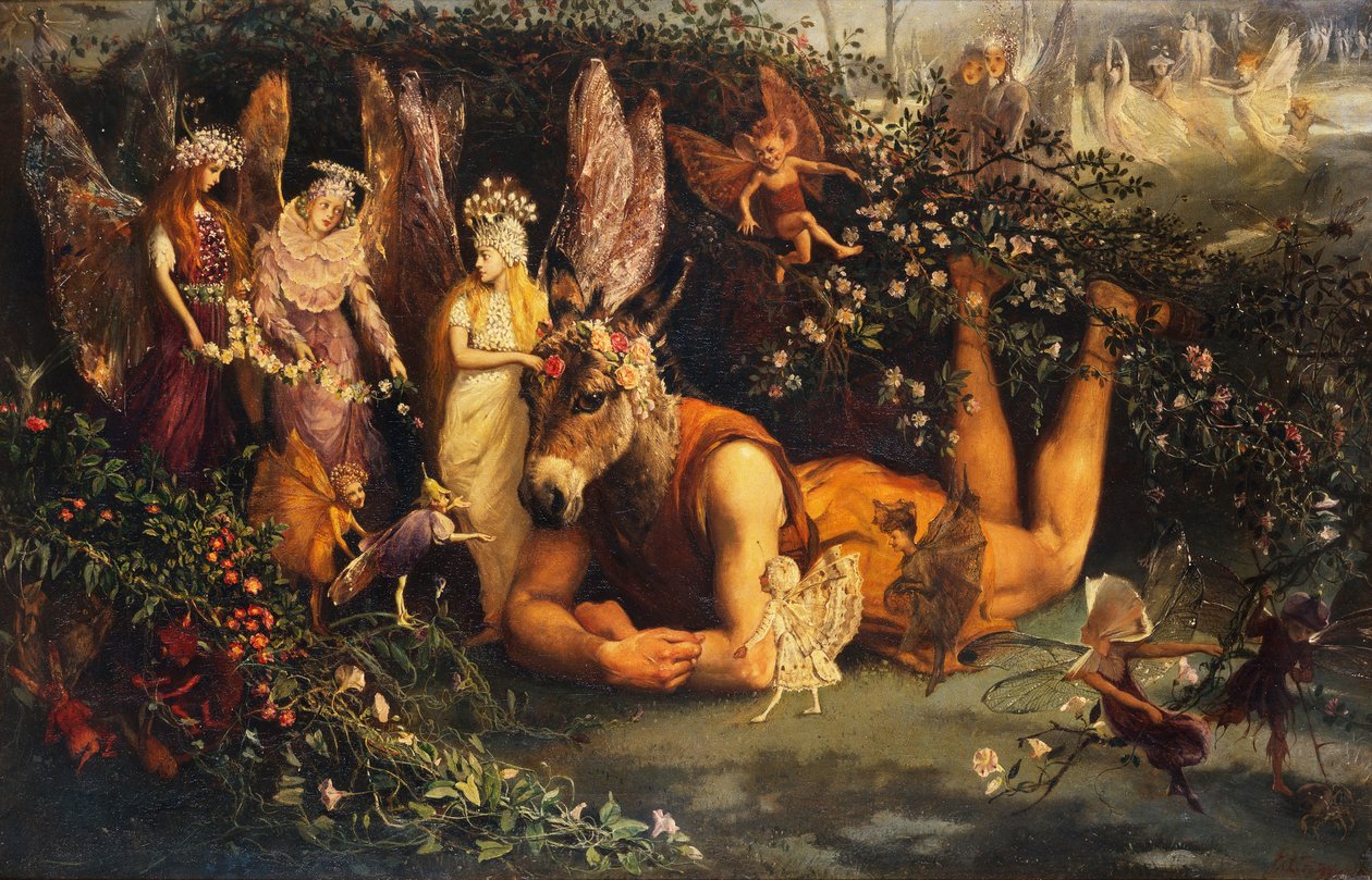 Titania und Bottom, aus Ein Sommernachtstraum von John Anster Fitzgerald