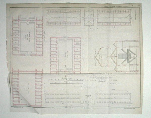 Vorgeschlagene Gebäude für Gefangene unter dem System der Einschließung und Disziplin von Kapitän Machonochie, R.N. von John Arrowsmith
