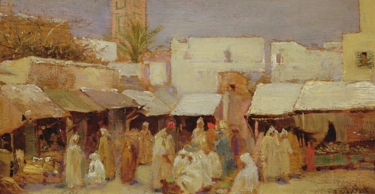 Marktplatz, Tanger von John Bagnold Burgess