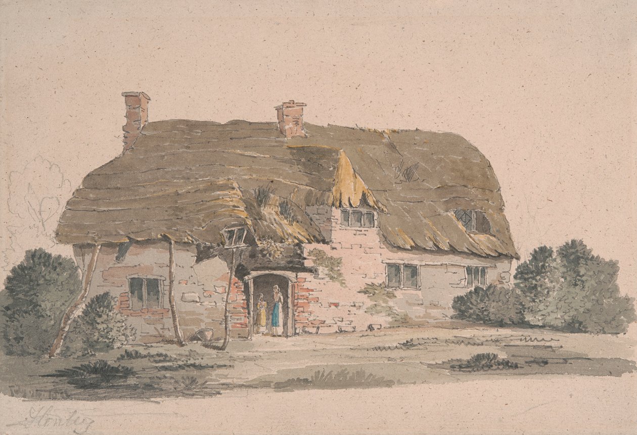 Reetgedecktes Cottage in der Nähe von Henley von John Baverstock Knight