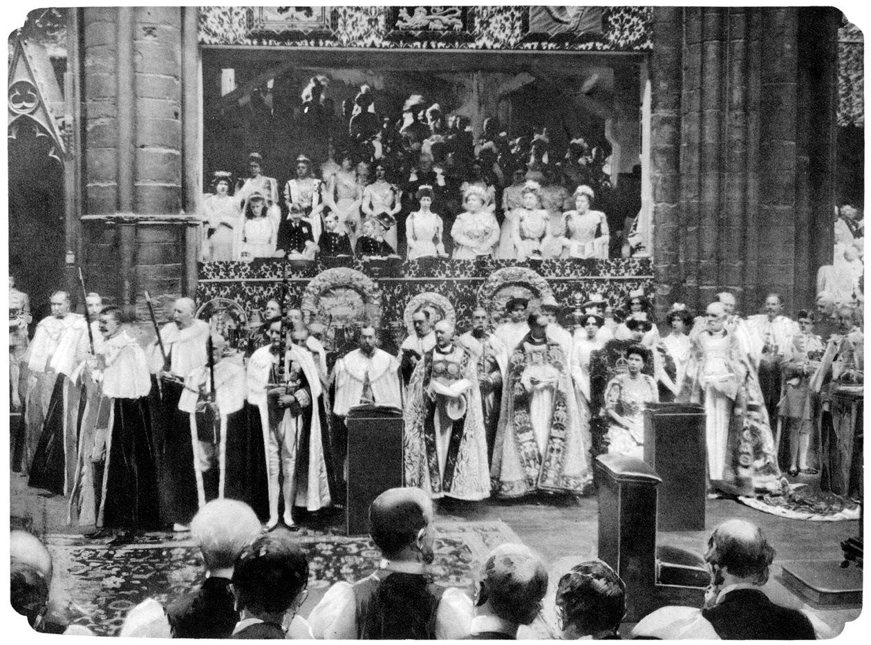 Krönungszeremonie von George V, Westminster Abbey, London, 22. Juni von John Benjamin Stone