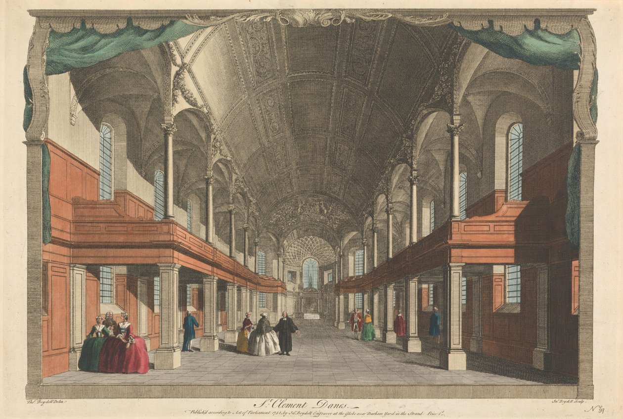 St. Clement Danes von John Boydell