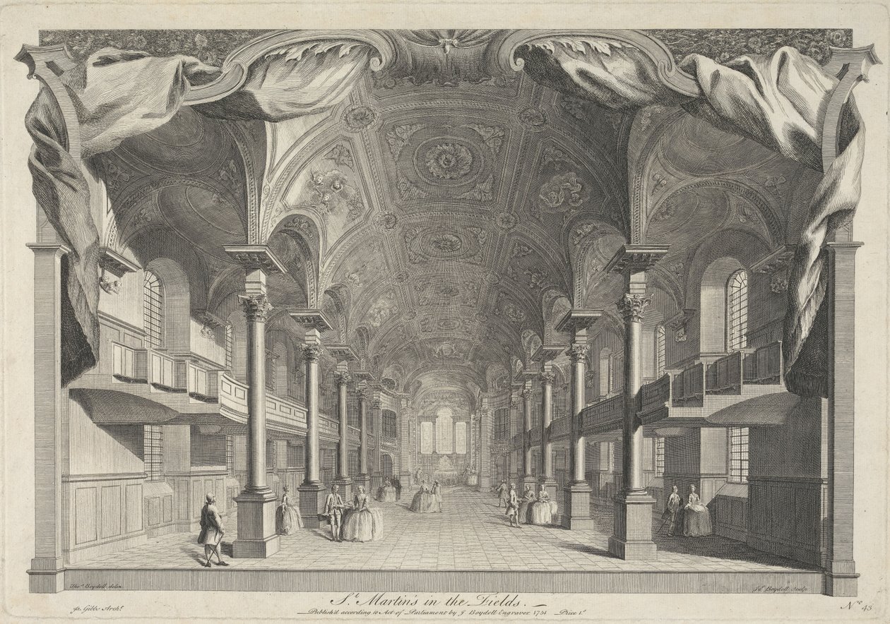 St. Martin-in-the-Fields von John Boydell