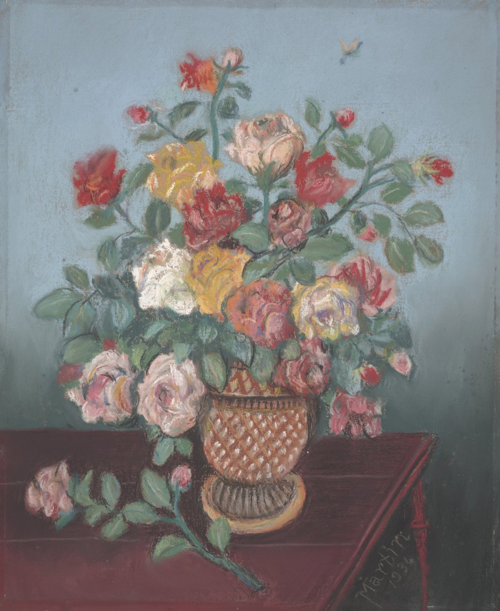 Stillleben mit Rosen von John Breckinridge Martin