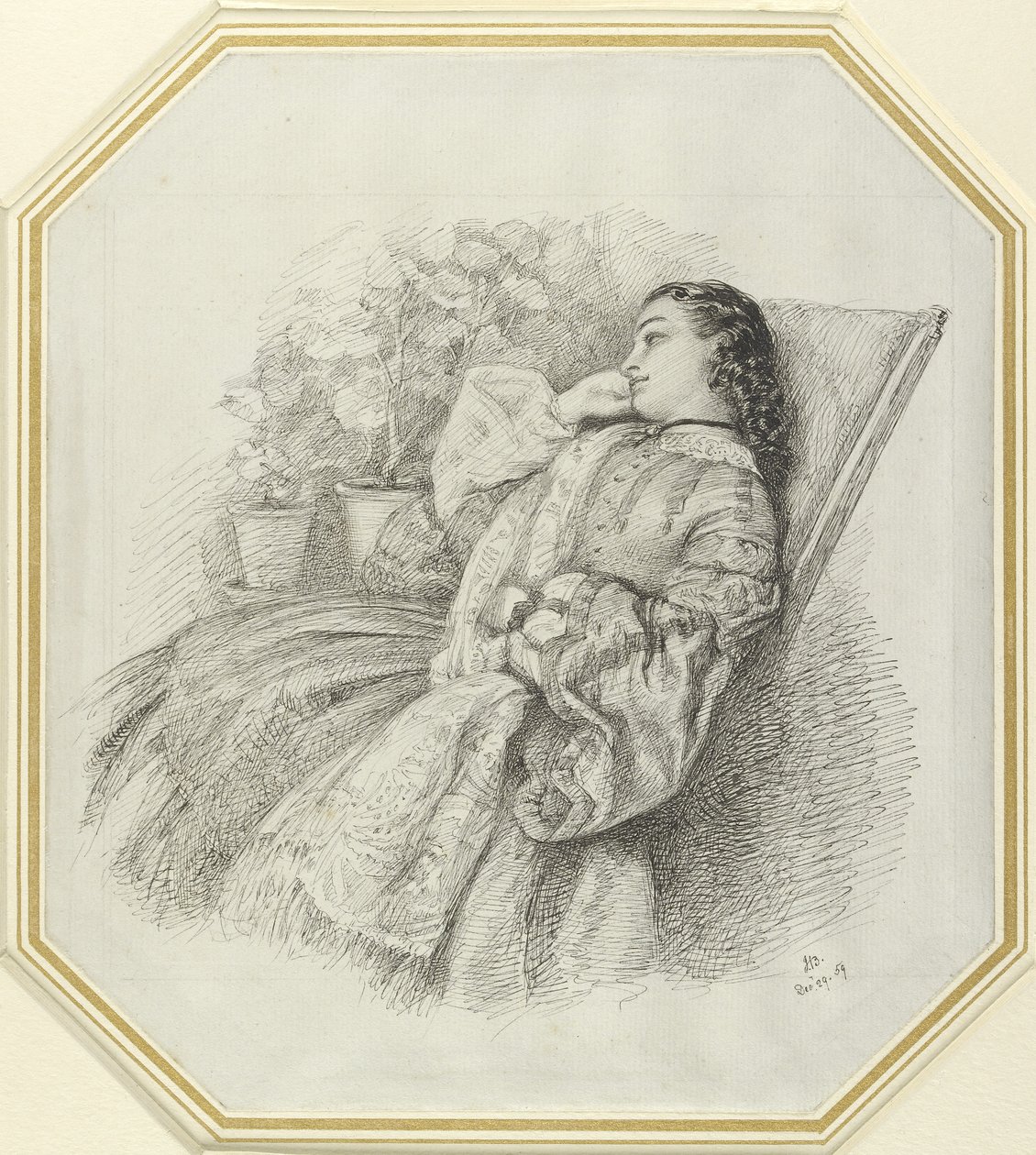 Georgina Hannay, 1859 von John Brett