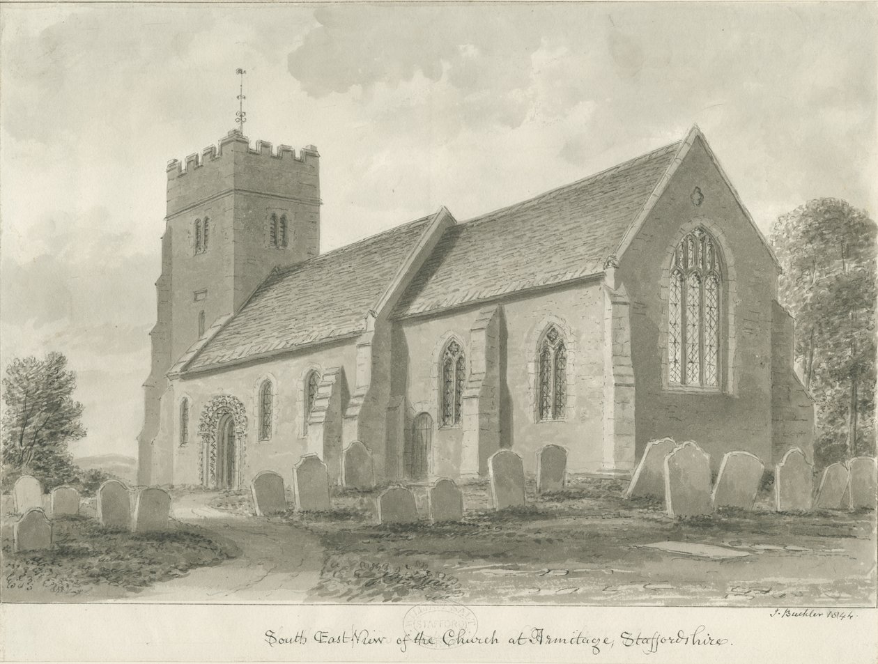 Armitage Kirche von John Buckler