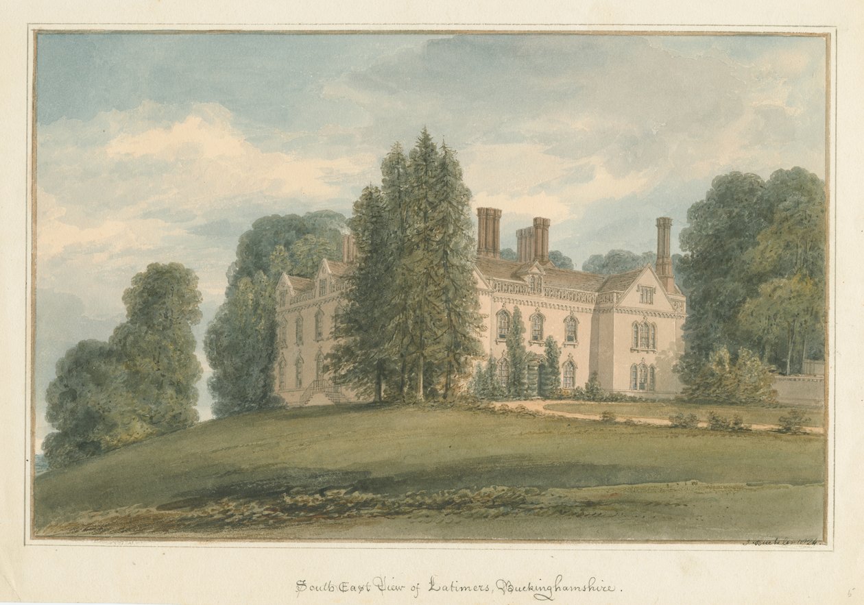 Buckinghamshire - Latimers Hall von John Buckler