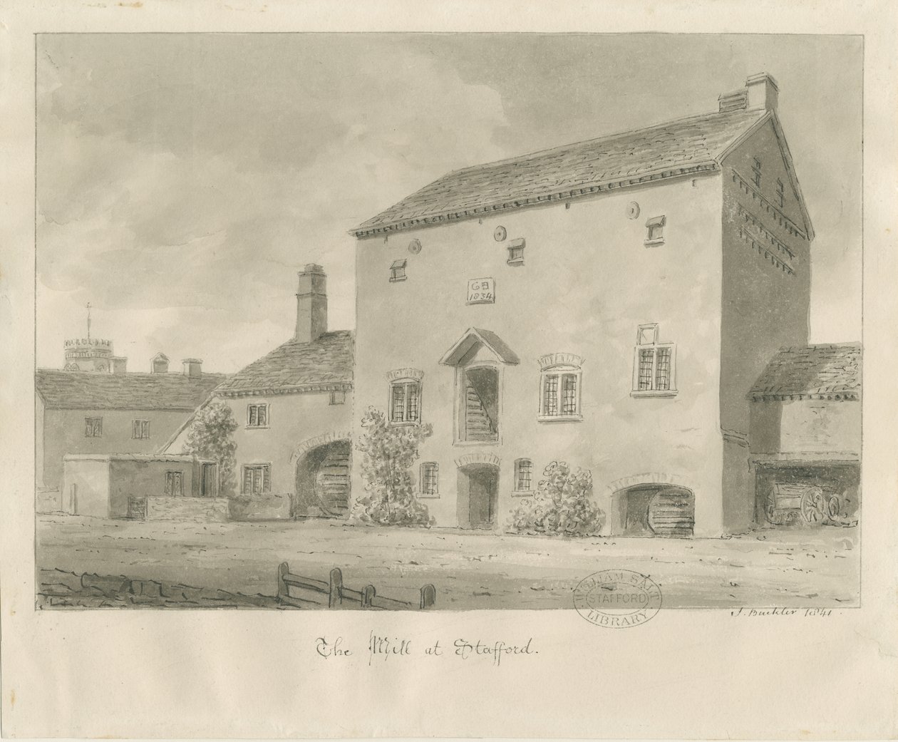 Stafford - Wassermühle von John Buckler