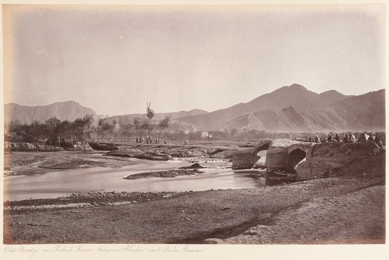 Die alte Brücke am Kabul-Fluss von John Burke