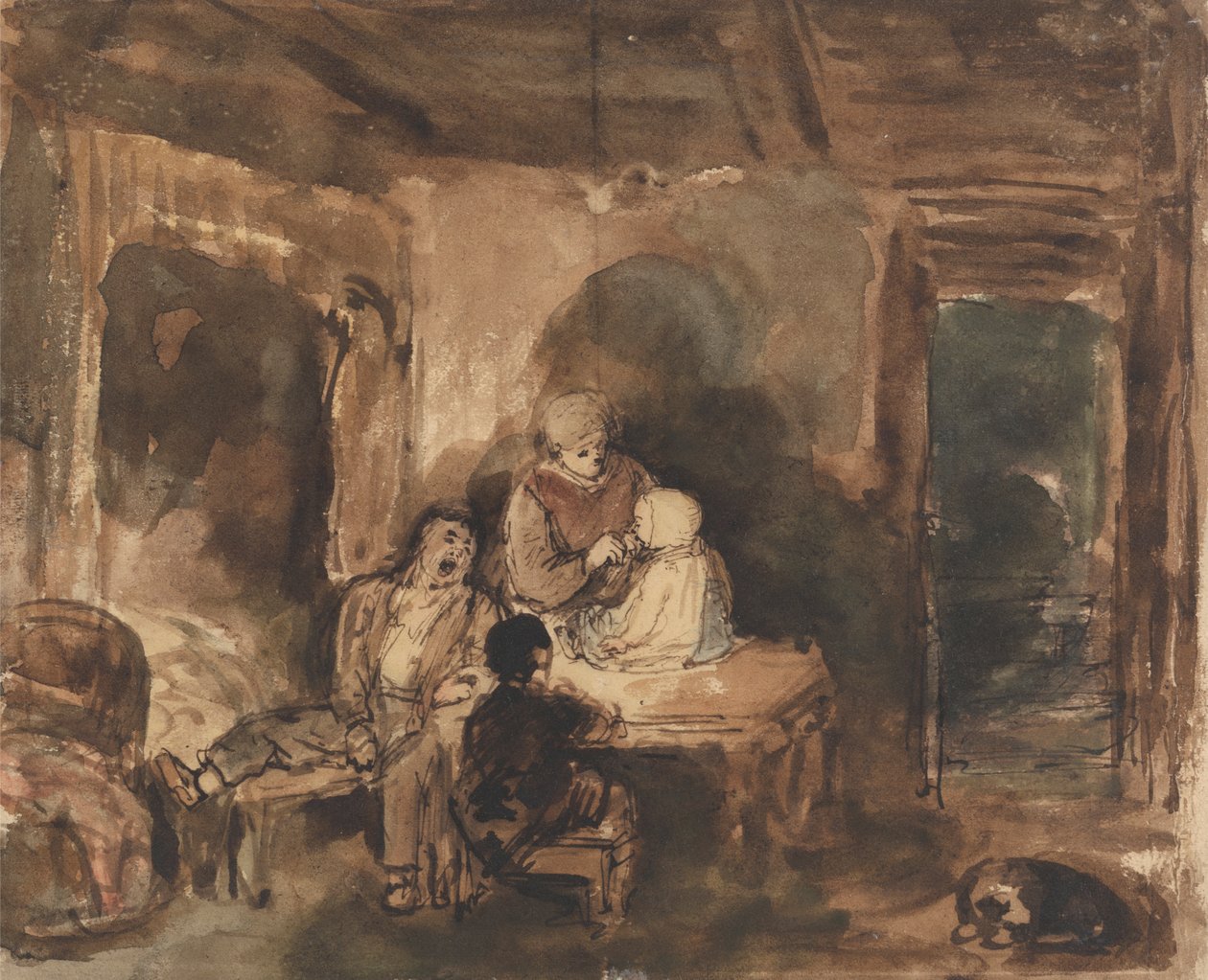 Hütteninnenraum von John Burnet