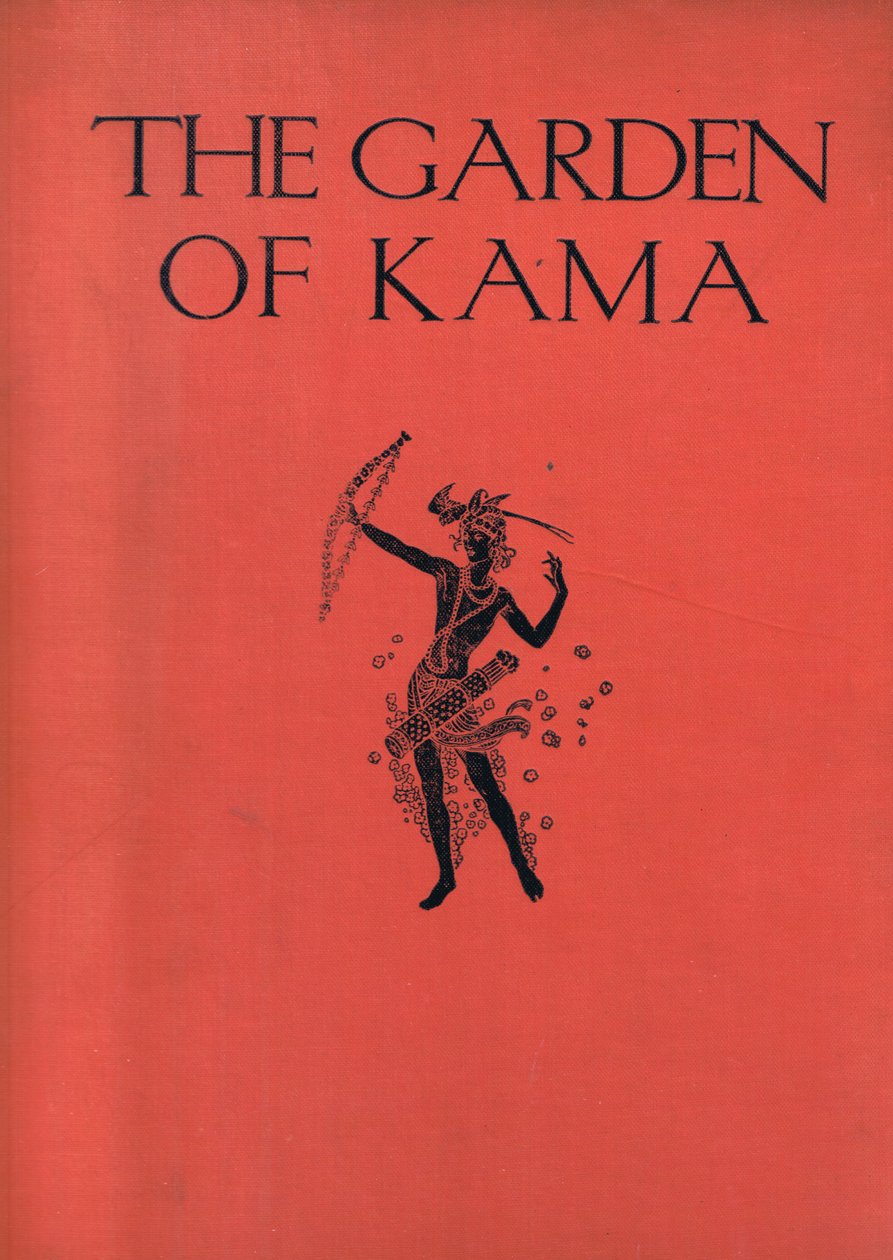 Vorderes Cover, Illustration aus The Garden of Kama (and other lyrics from India), 1920 von John Byam Liston Shaw