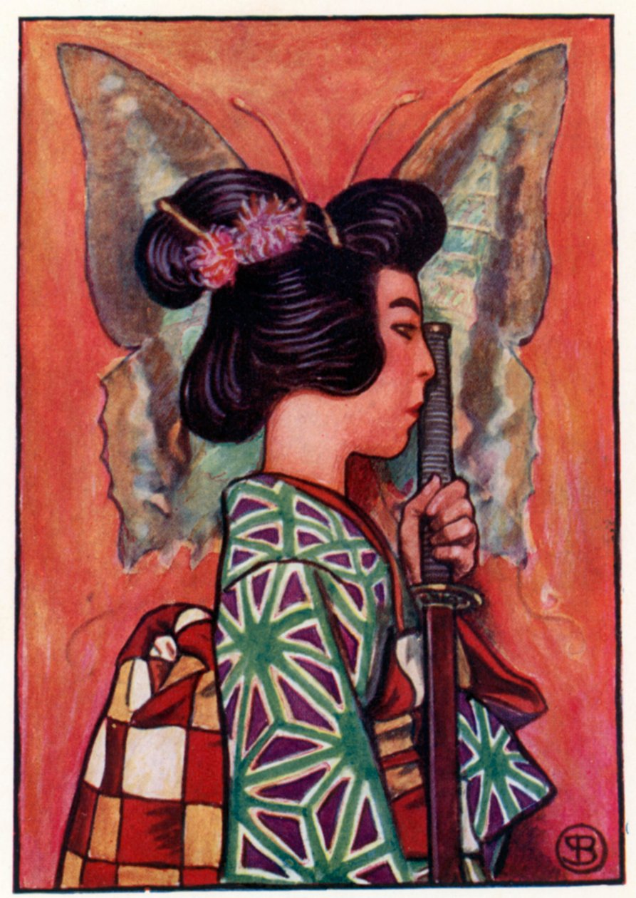 Madame Butterfly (Farblitho) von John Byam Liston Shaw