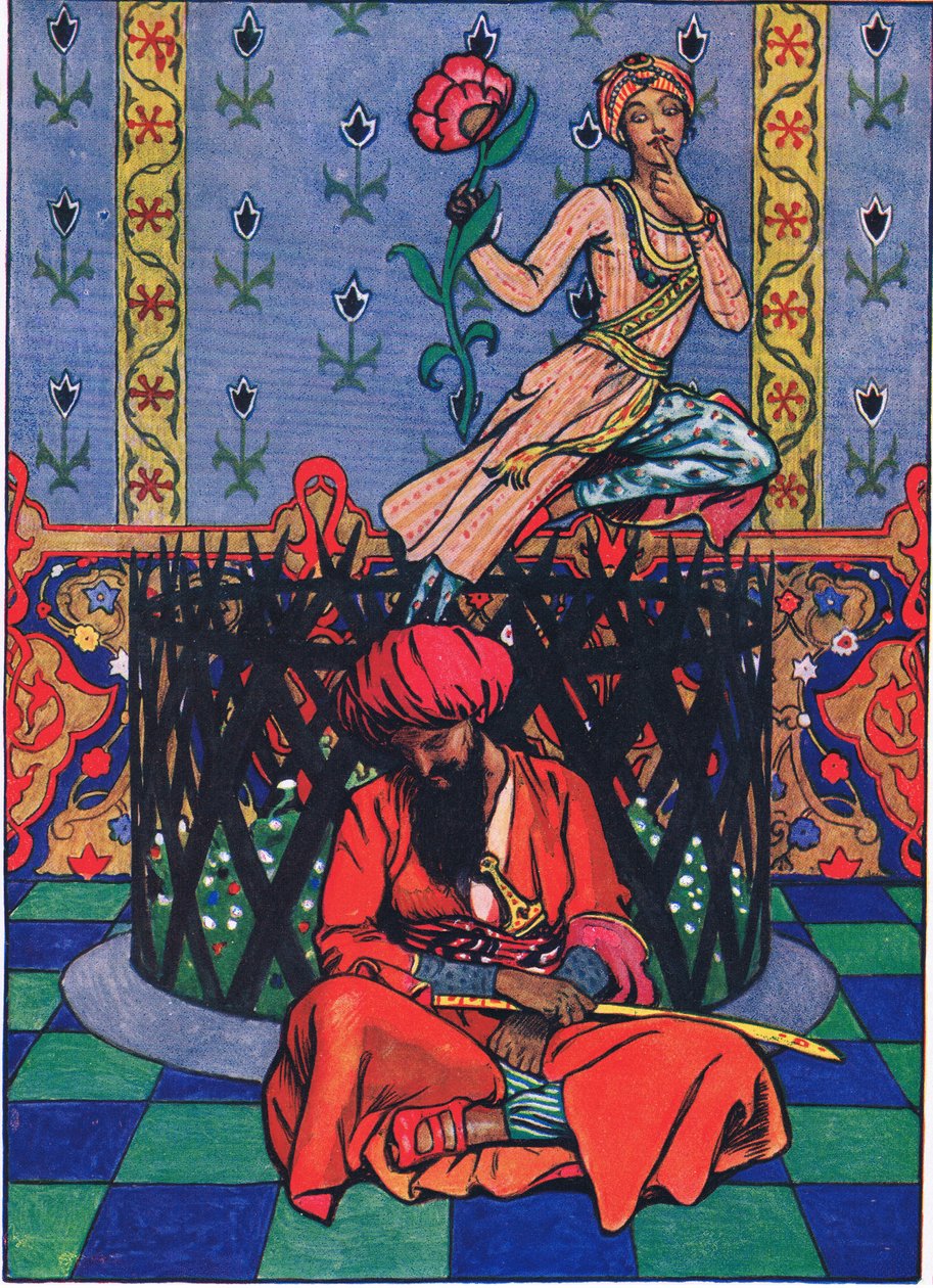 Träumerei von Ormuz dem Perser, Illustration aus The Garden of Kama (and other lyrics from India), 1920 von John Byam Liston Shaw