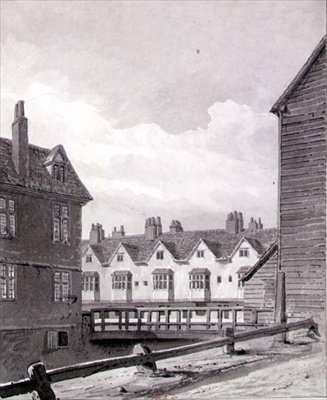 Ansicht des Folly bei Dockhead, Bermondsey von John Chessell Buckler