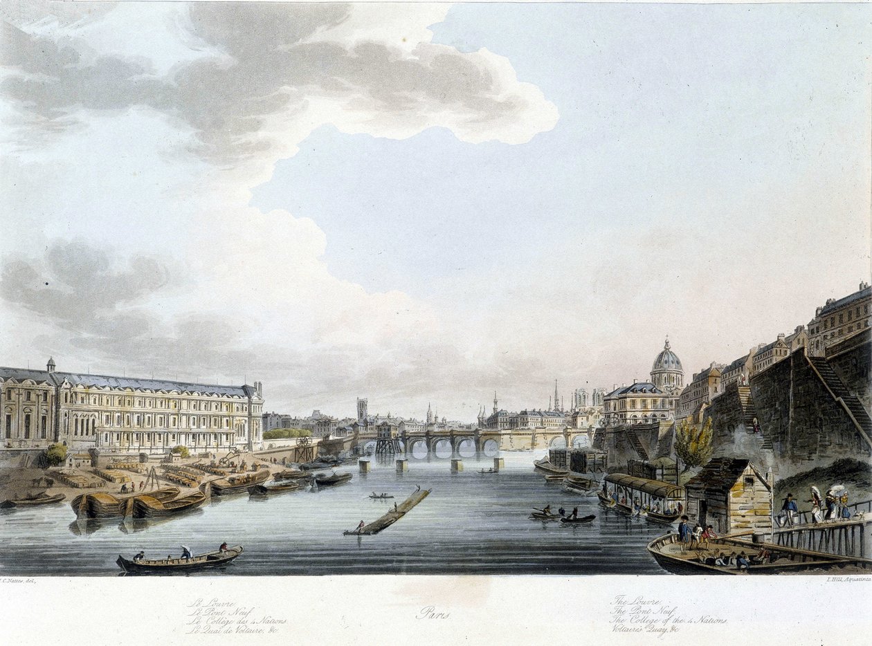 Paris: Pont Neuf - von J.C. Mats von John Claude Nattes
