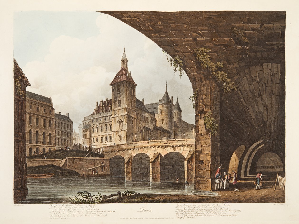 Ansicht der Pont-au-Change, der Tour de l