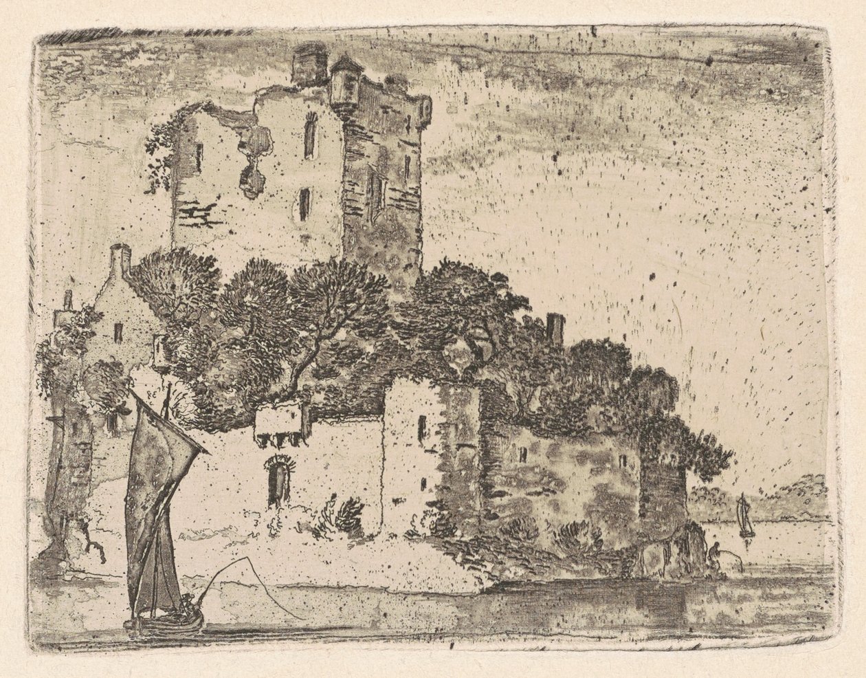 Schloss Loch Orr von John Clerk, of Eldin