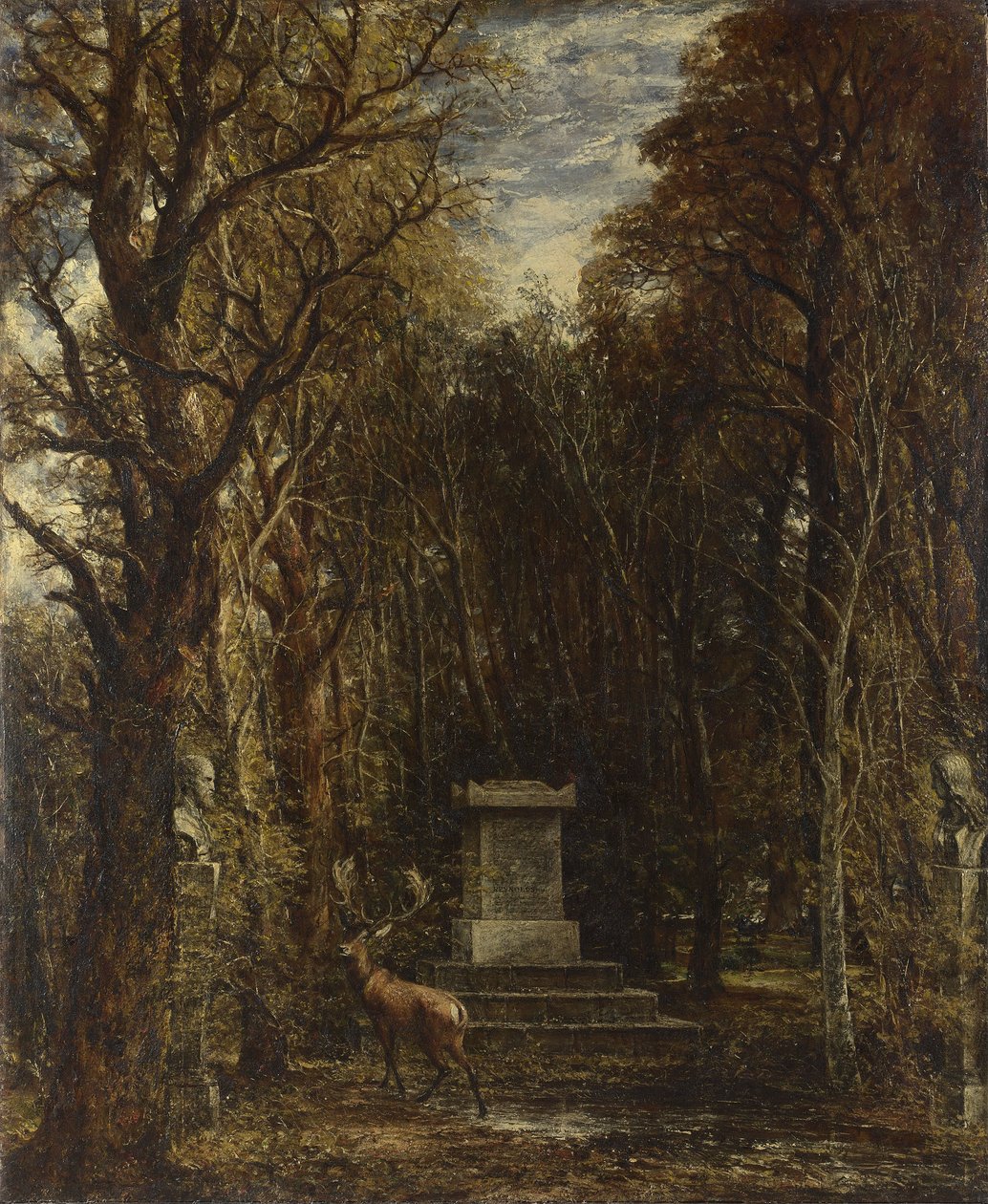 Kenotaph zum Gedenken an Sir Joshua Reynolds, errichtet im Gelände von Coleorton Hall, Leicestershire von dem verstorbenen Sir George Beaumont, Bt. von John Constable