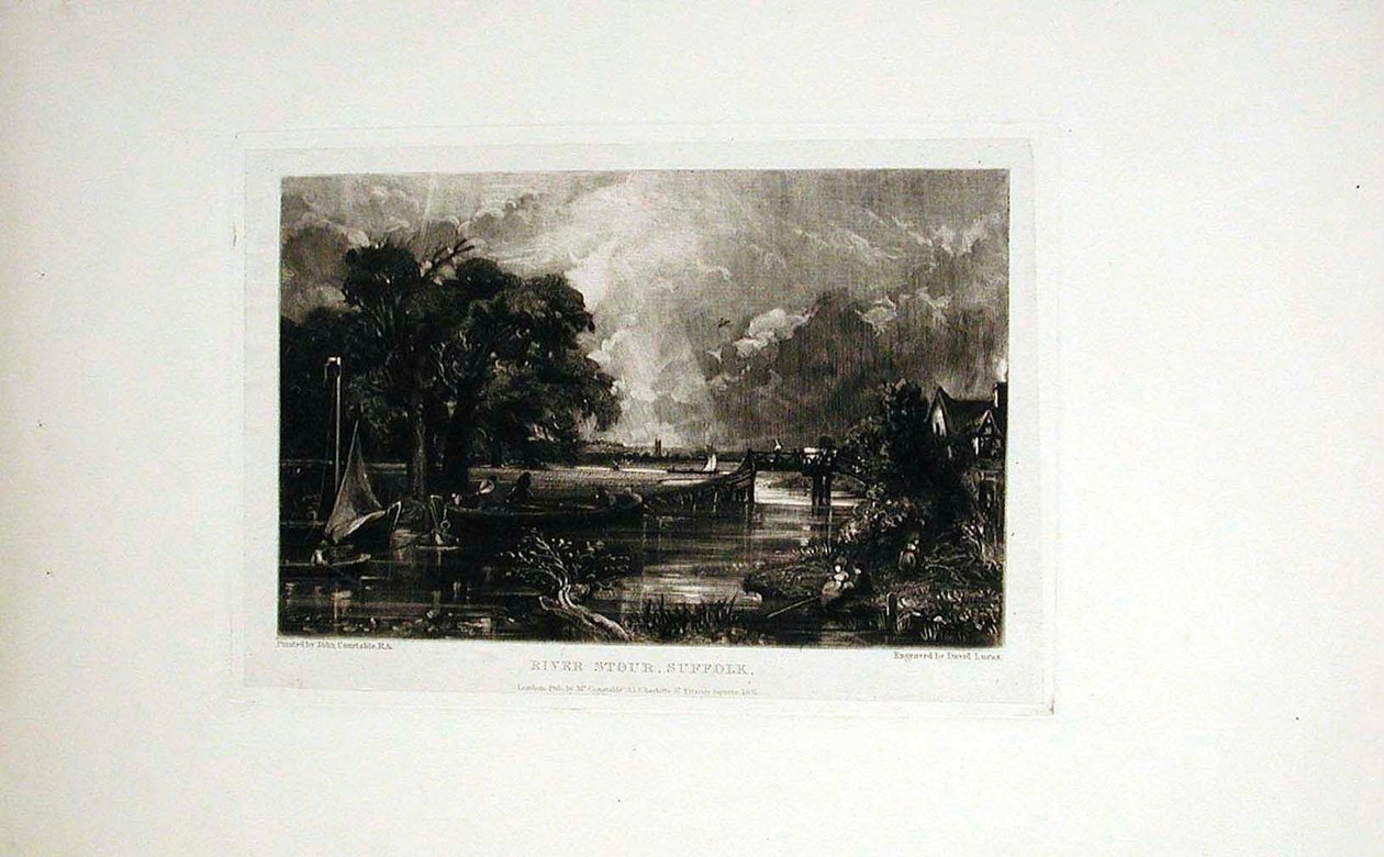 Fluss Stour, Suffolk von John Constable